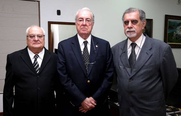 Ir.'. Paulo Muzzi, S.'.G.'.C.'.Luiz Fernando Rodrigues Torres e Ir.'. Alfredo Roberto Neto